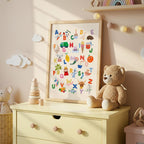 Playful Rainbow ABC Print