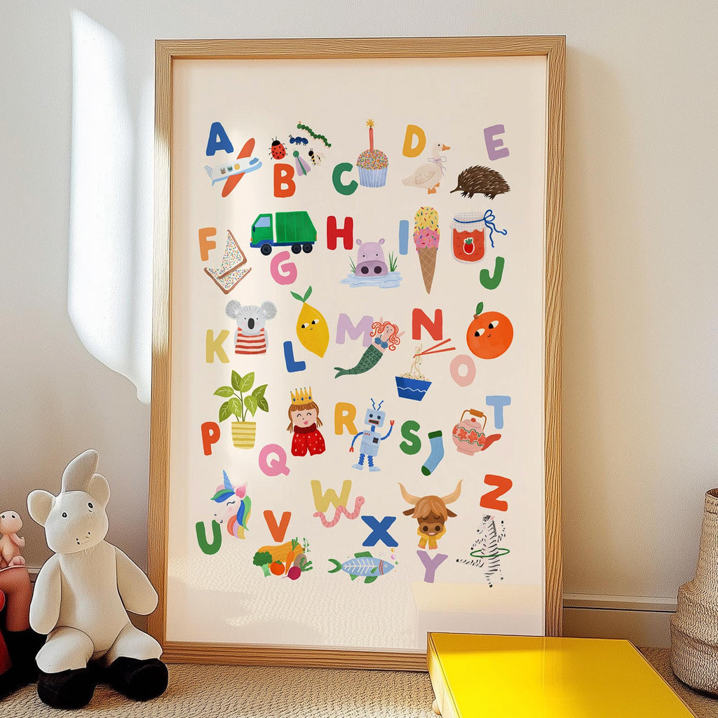 Playful Rainbow ABC Print