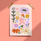 Boho Floral Nursery Print