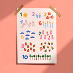 1 to 10 Counting Numbers Poster
