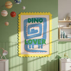 Hand-Drawn Dinosaur Nursery Print: Playful Kids Room Wall Art