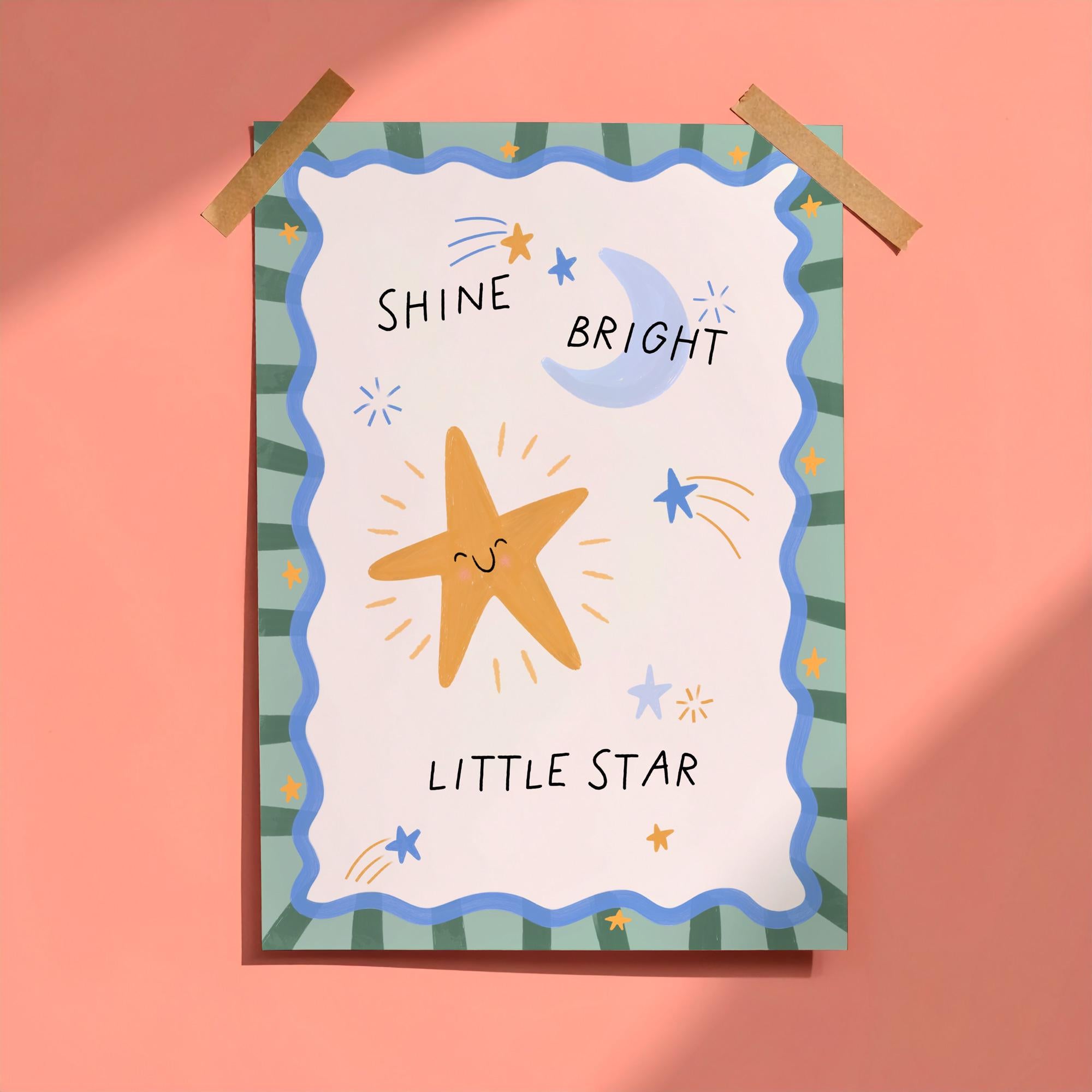 Shine Bright Little Star Print