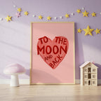To the Moon Back Print