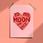 To the Moon Back Print