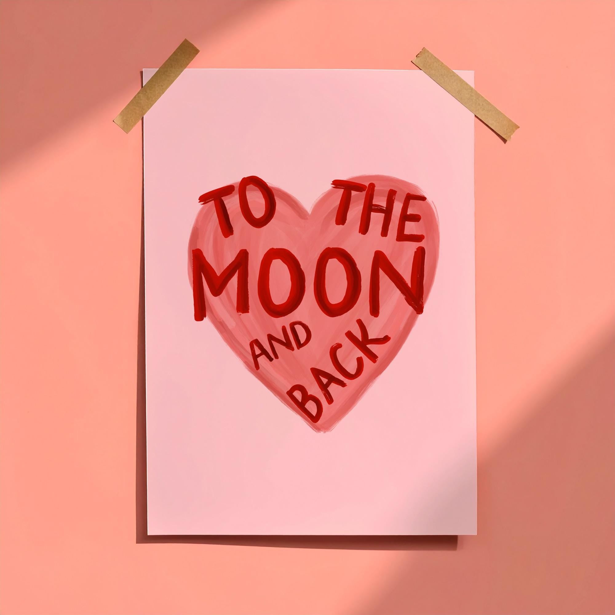 To the Moon Back Print