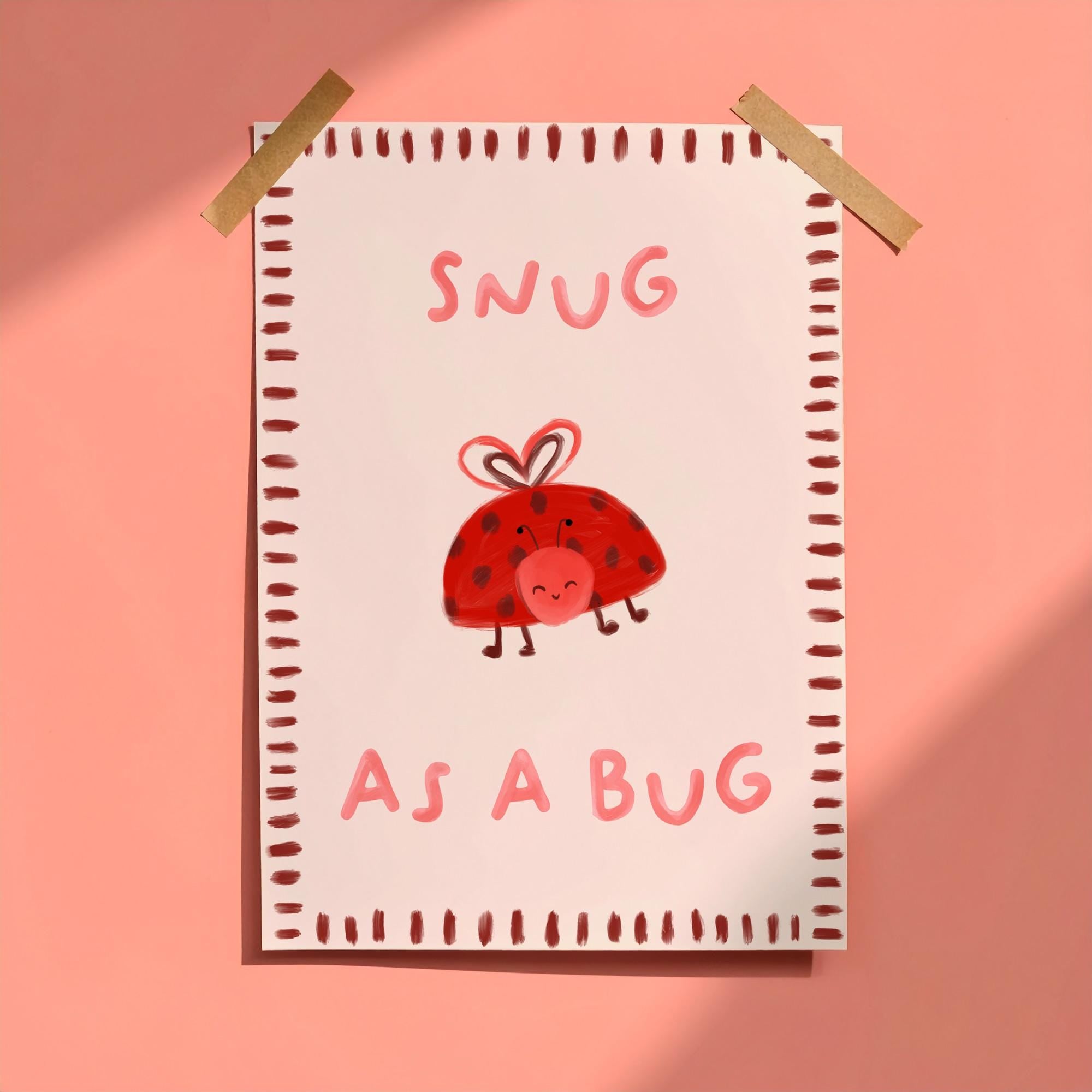Snug as a Bug Ladybug Print