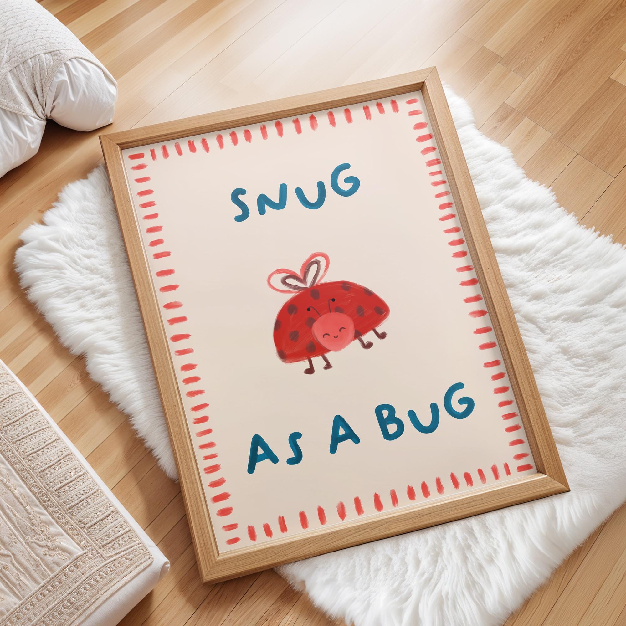 Snug as a Bug Ladybug Print