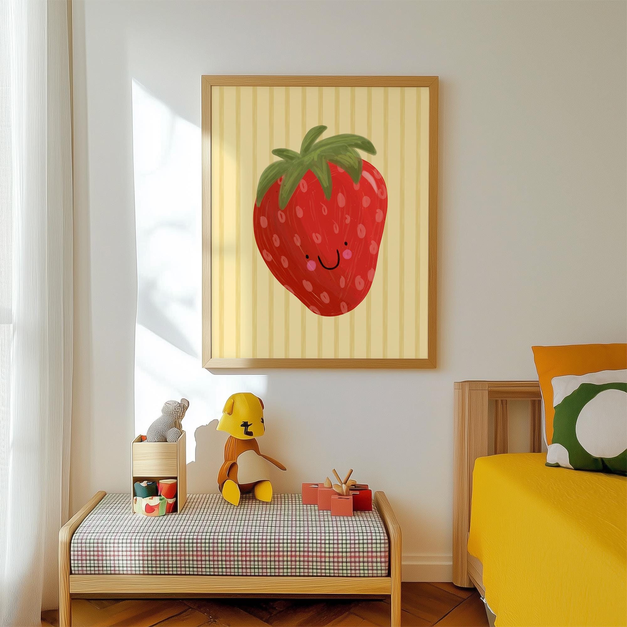 Smiling Strawberry Print