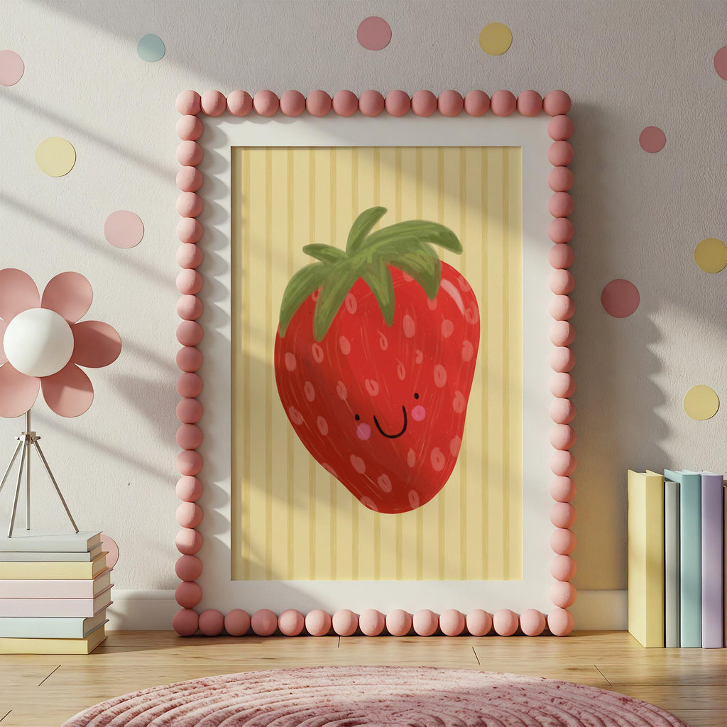 Smiling Strawberry Print