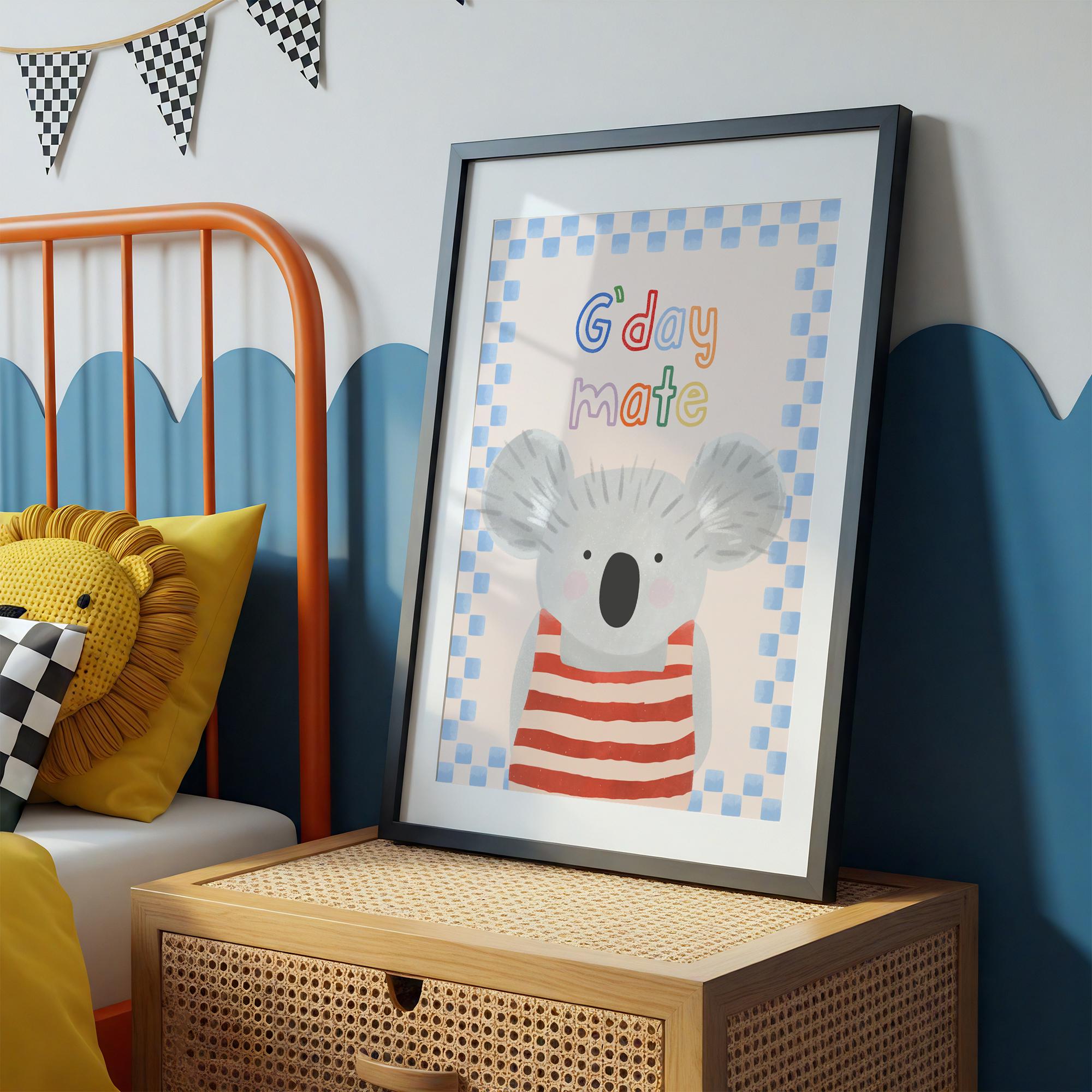 G'day Mate Koala Print