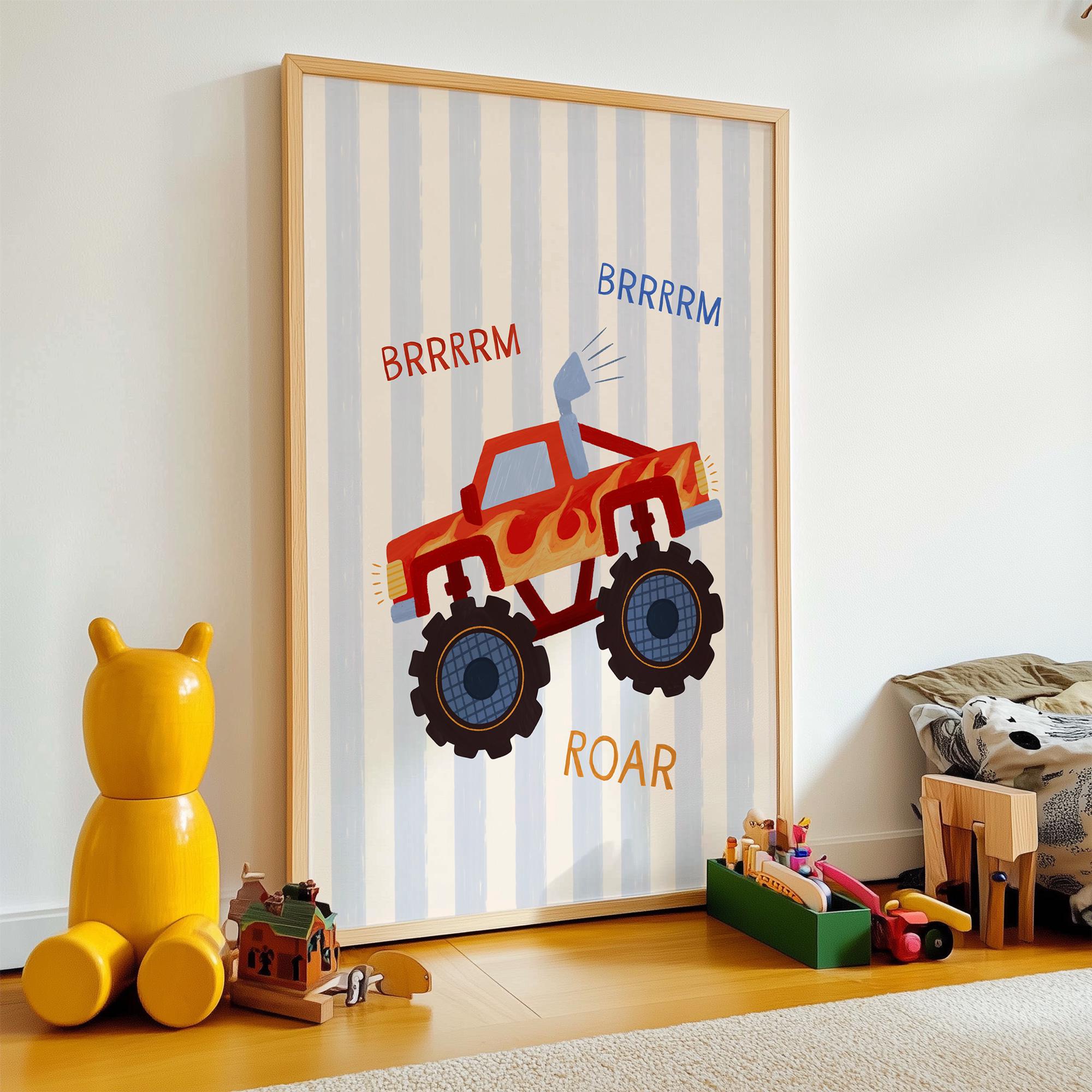 Monster Truck Kids Print