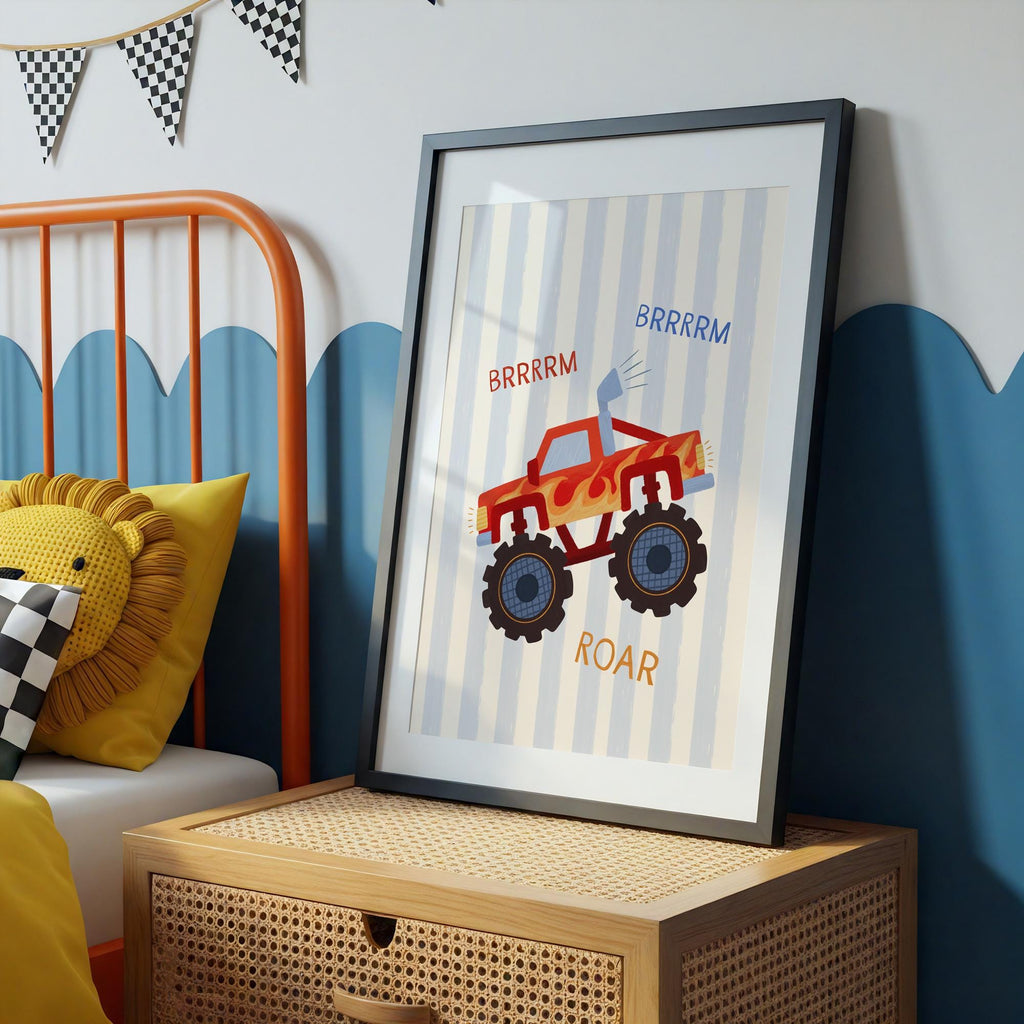 Monster Truck Kids Print