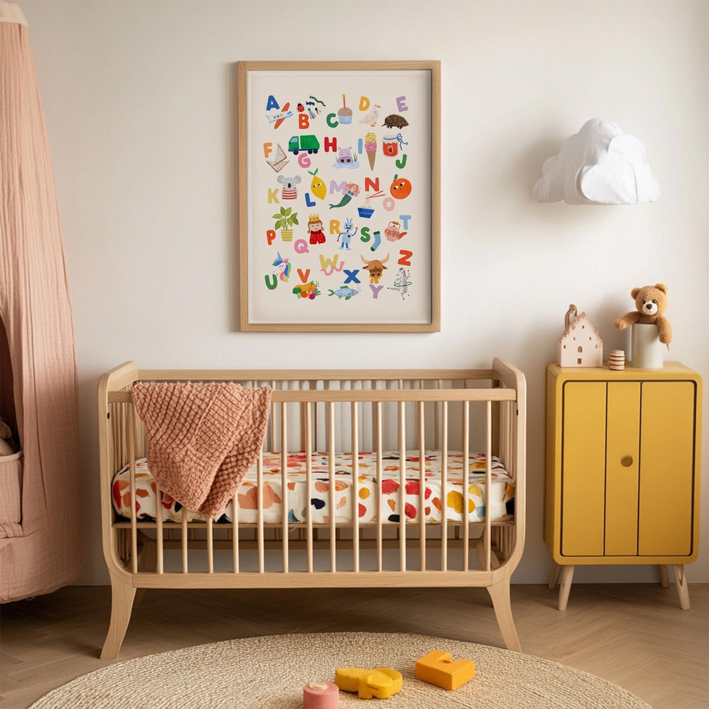 Playful Rainbow ABC Print