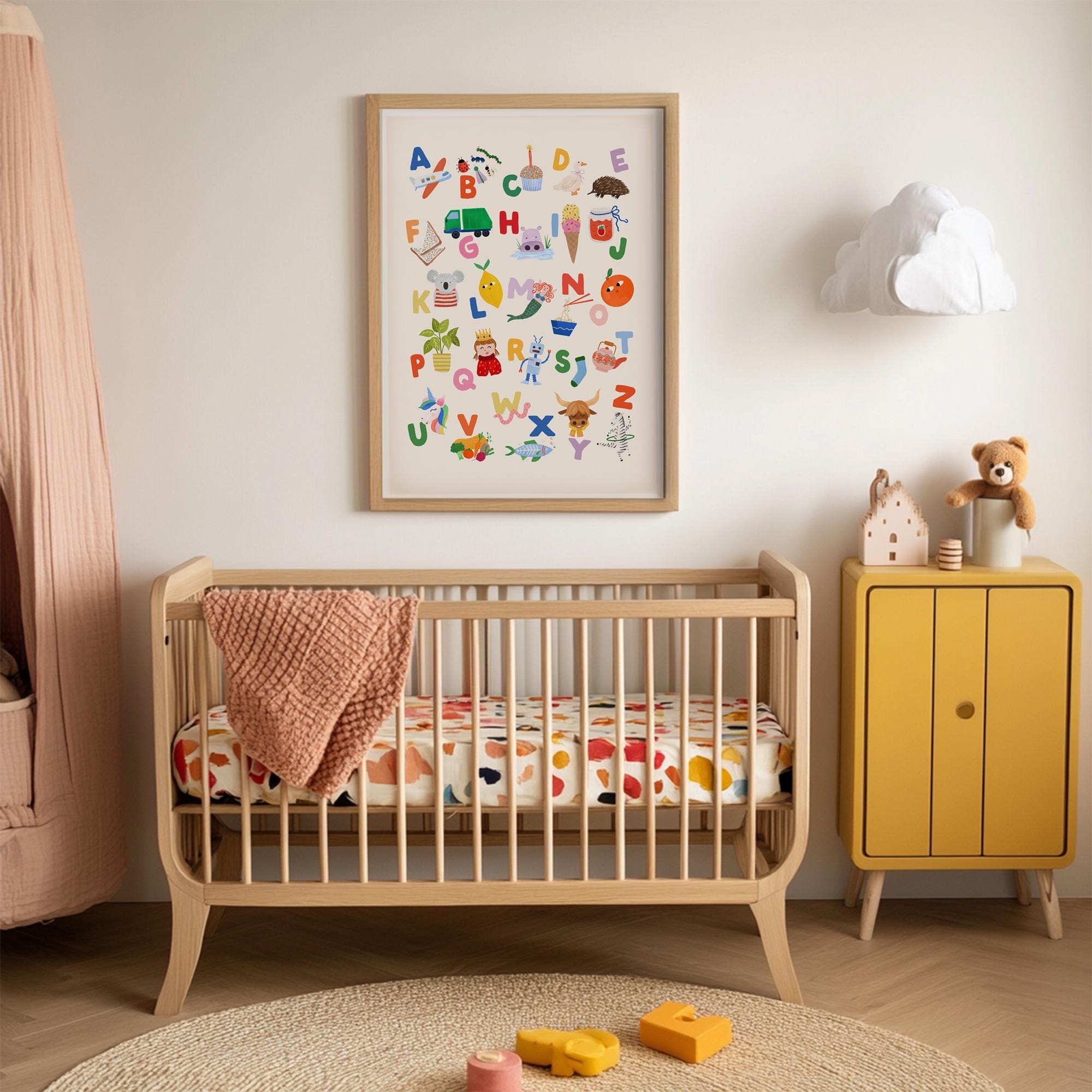 Playful Rainbow ABC Print