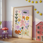 Boho Floral Nursery Print