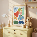 Whimsical Happy Shapes Print