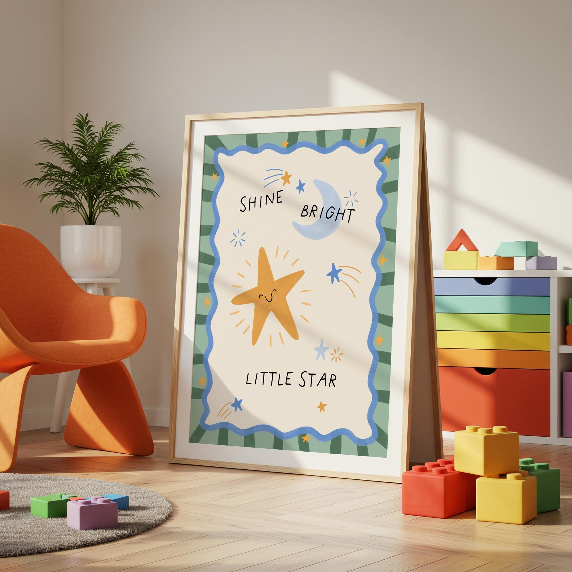 Shine Bright Little Star Print