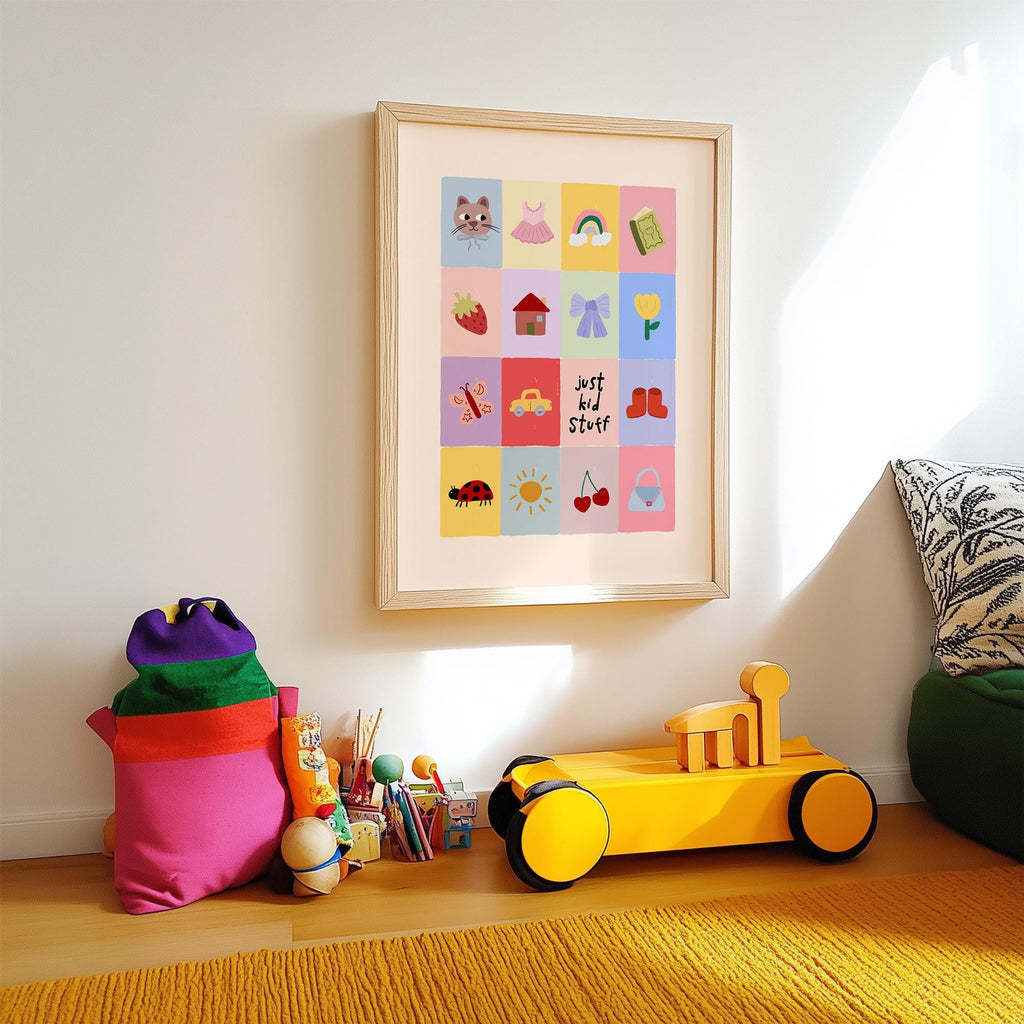 Just Kids Stuff Girl Print