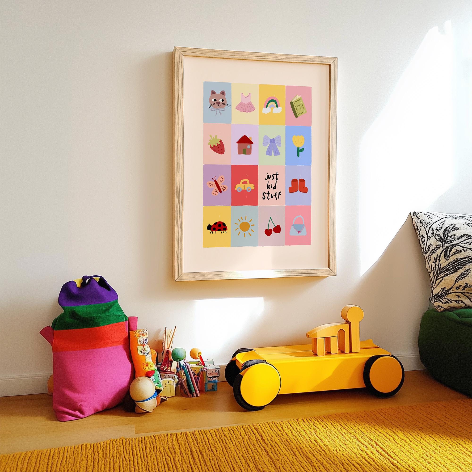 Just Kids Stuff Girl Print