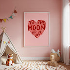 To the Moon Back Print