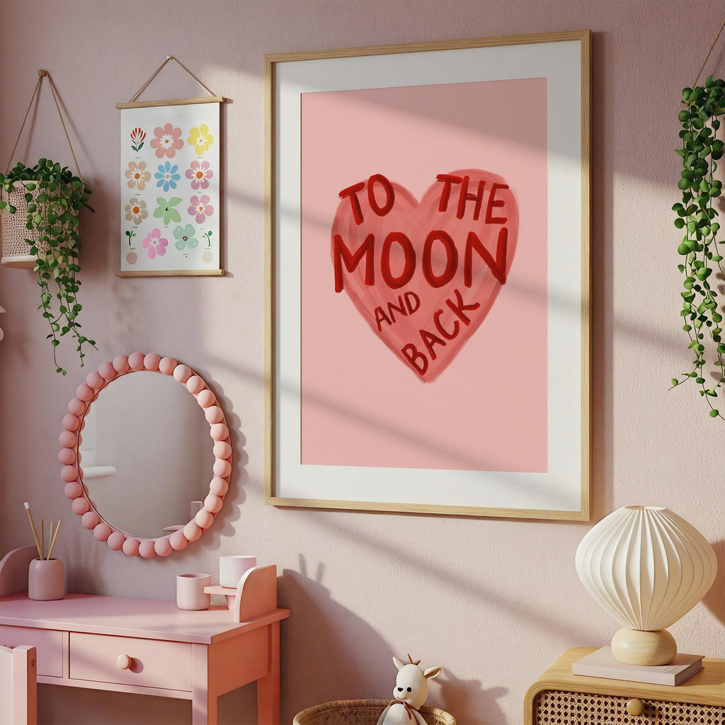 To the Moon Back Print