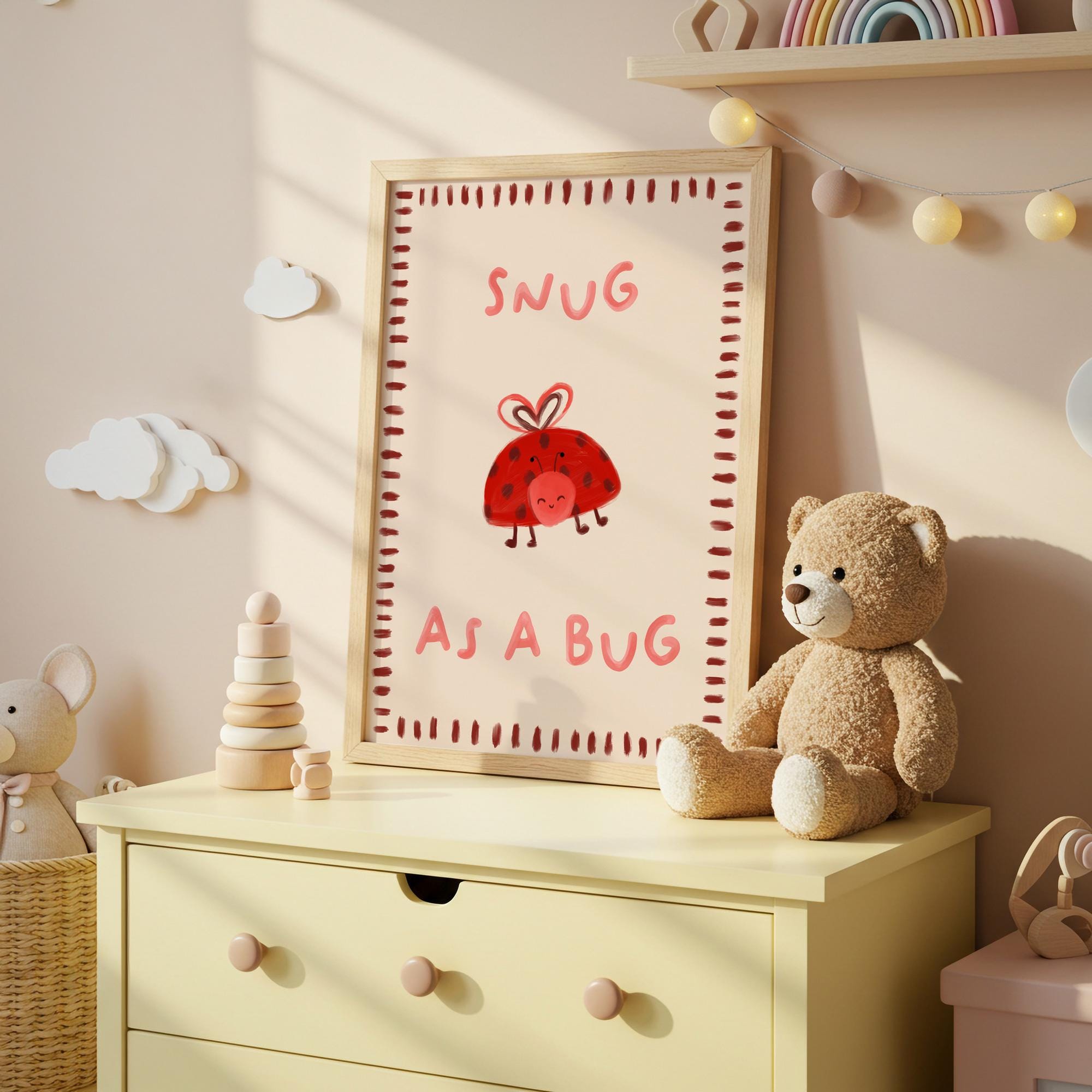 Snug as a Bug Ladybug Print