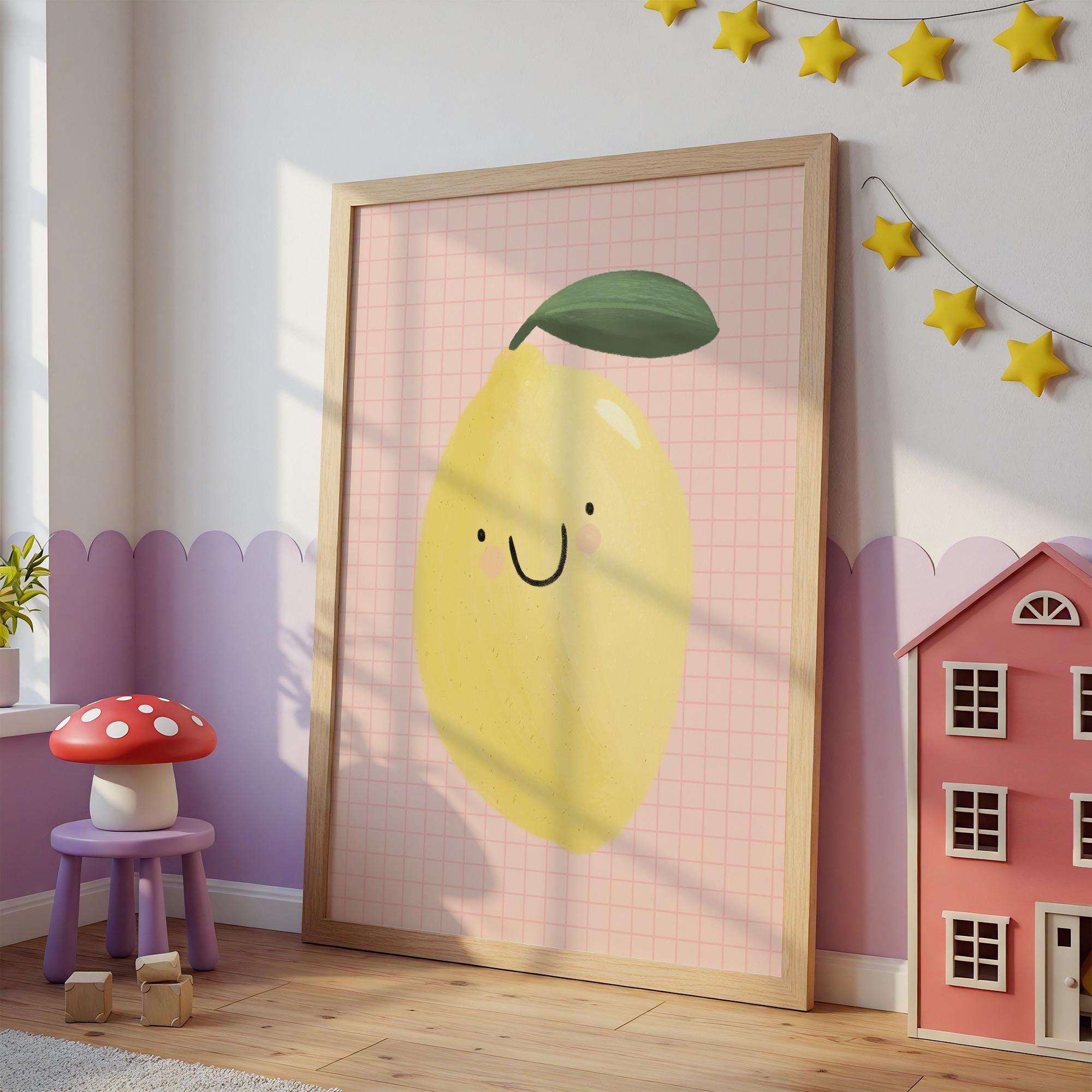 Smiling Lemon Print