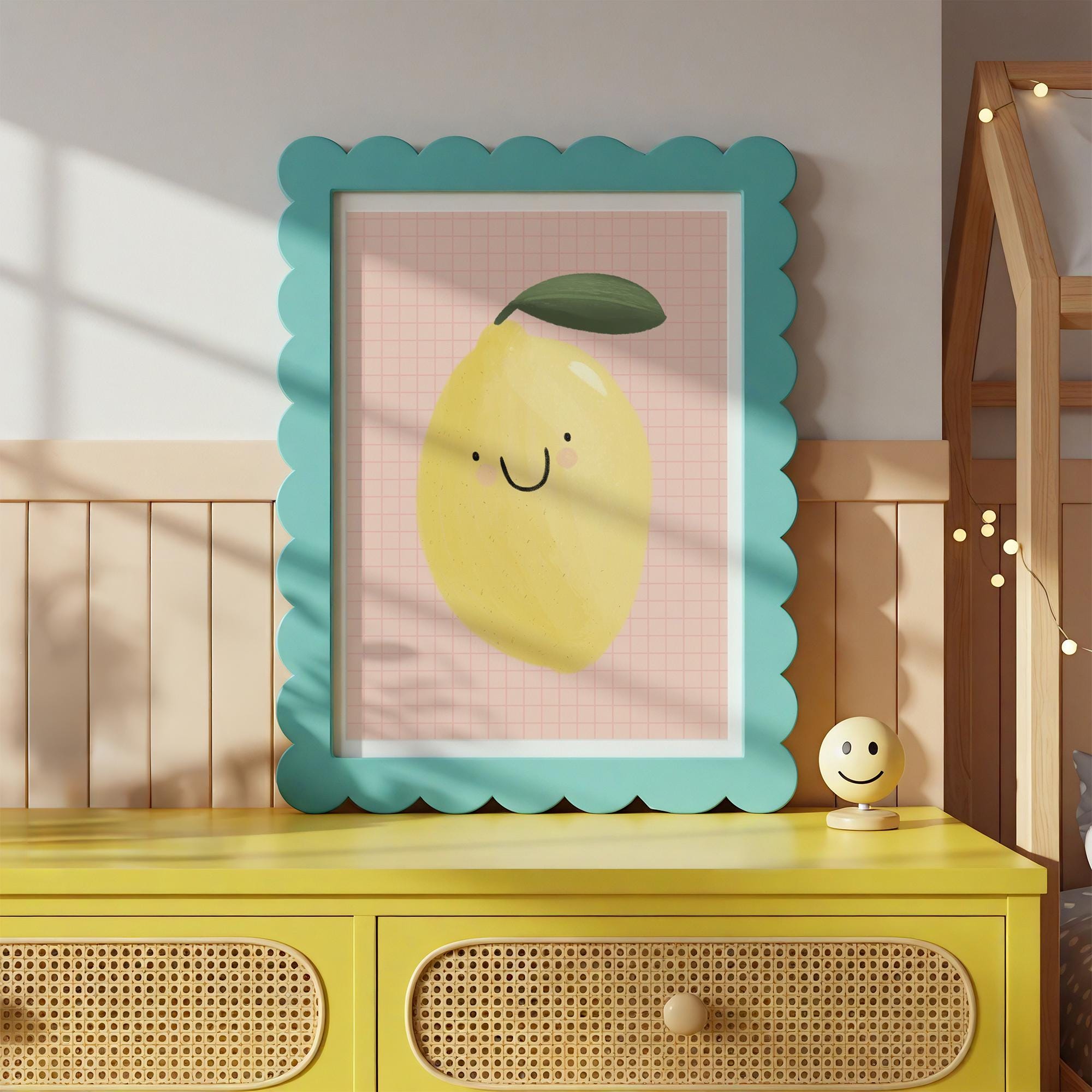 Smiling Lemon Print