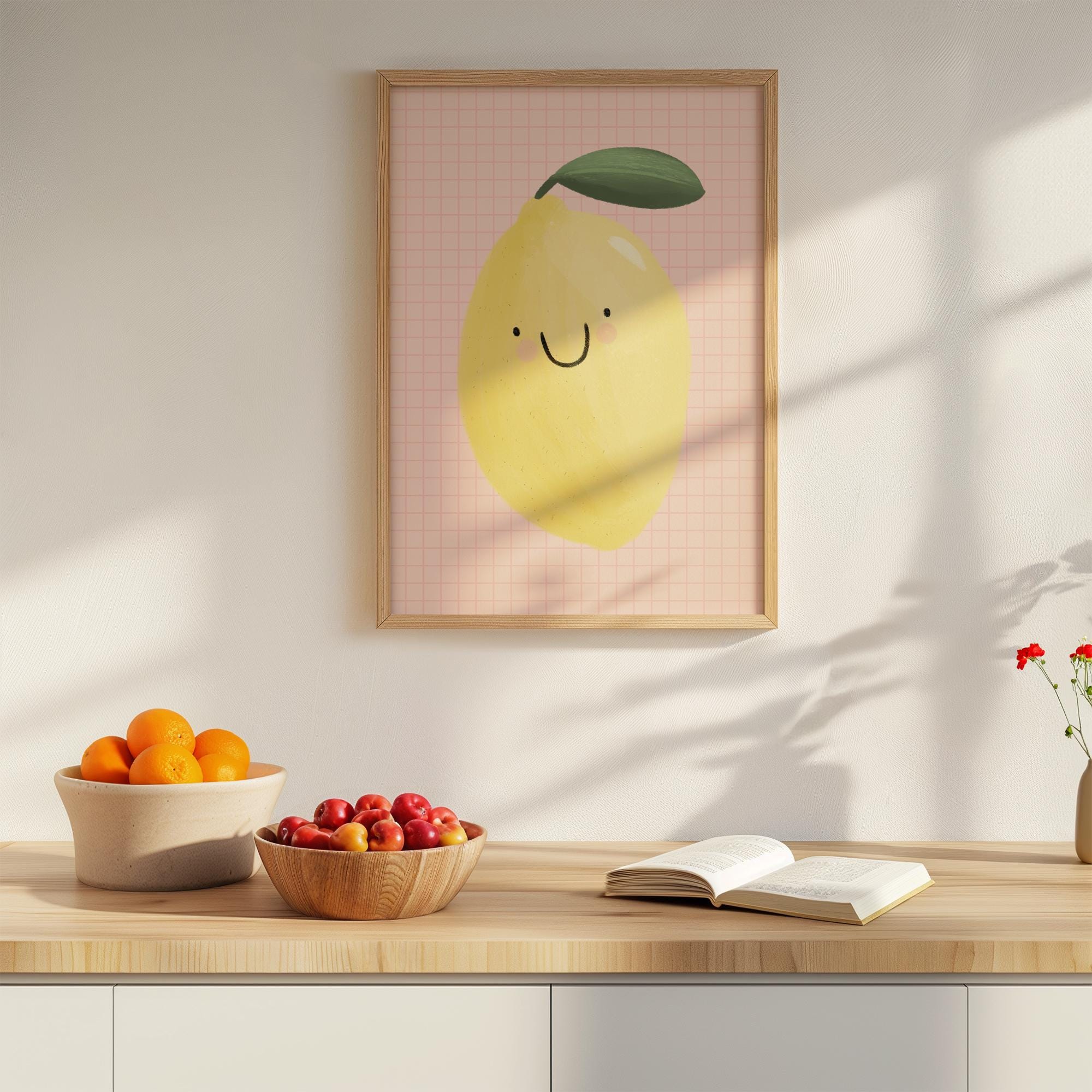 Smiling Lemon Print