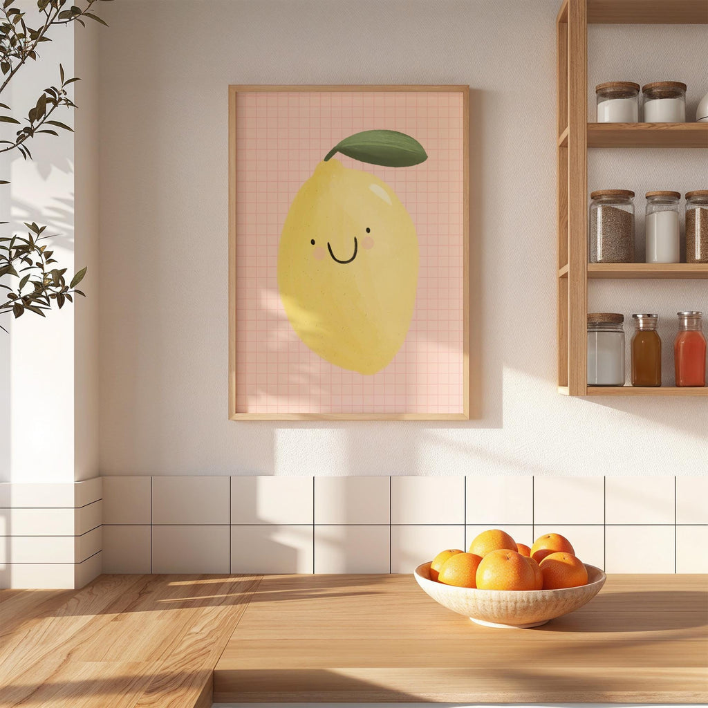 Smiling Lemon Print