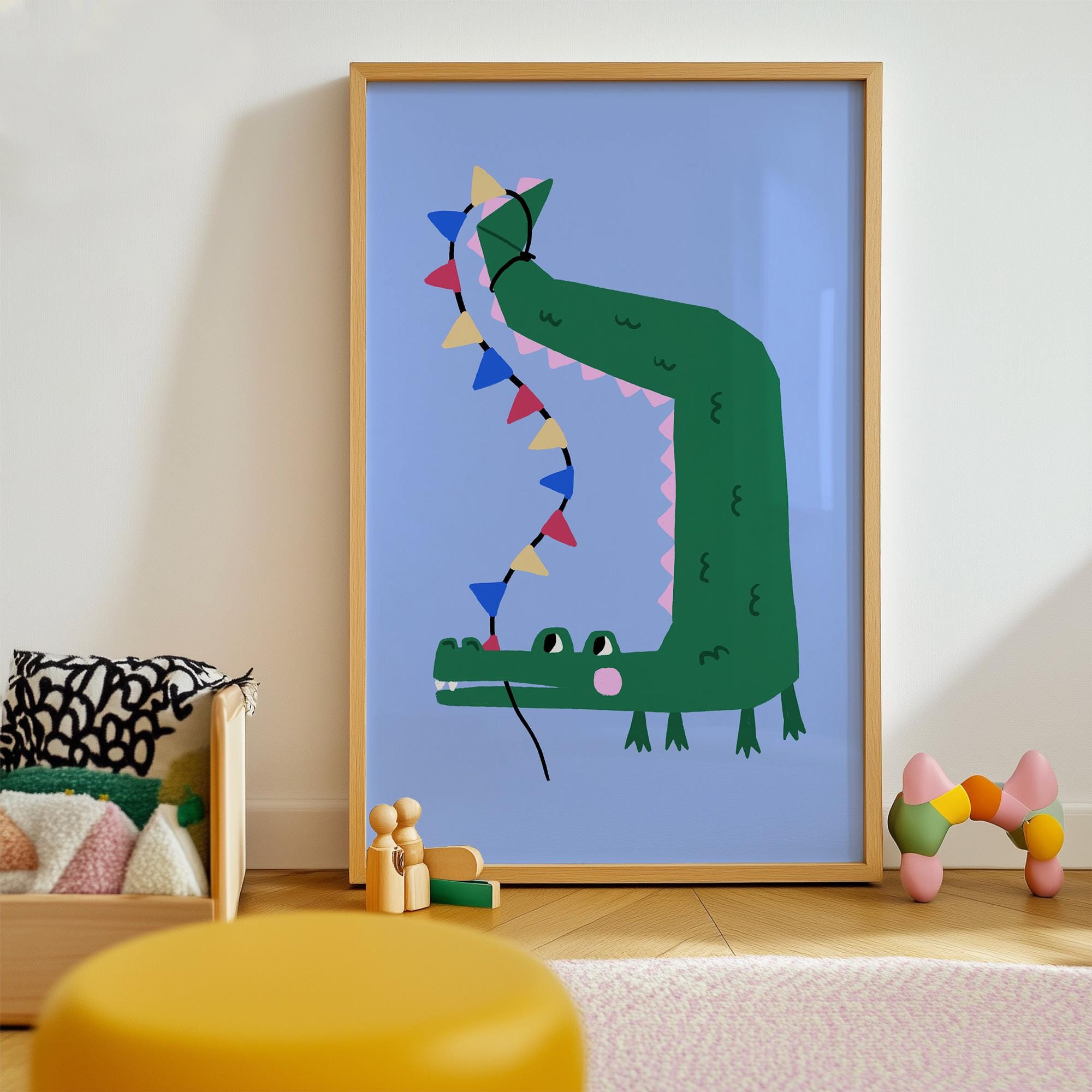 Party Crocodile Print