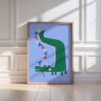 Party Crocodile Print