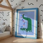 Party Crocodile Print