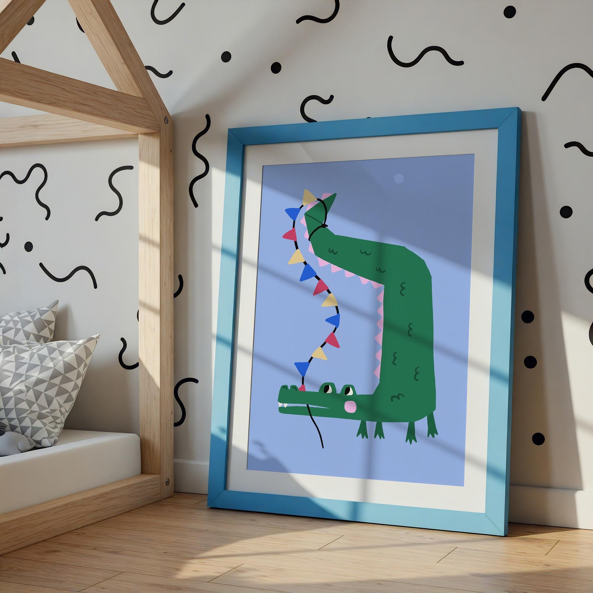 Party Crocodile Print