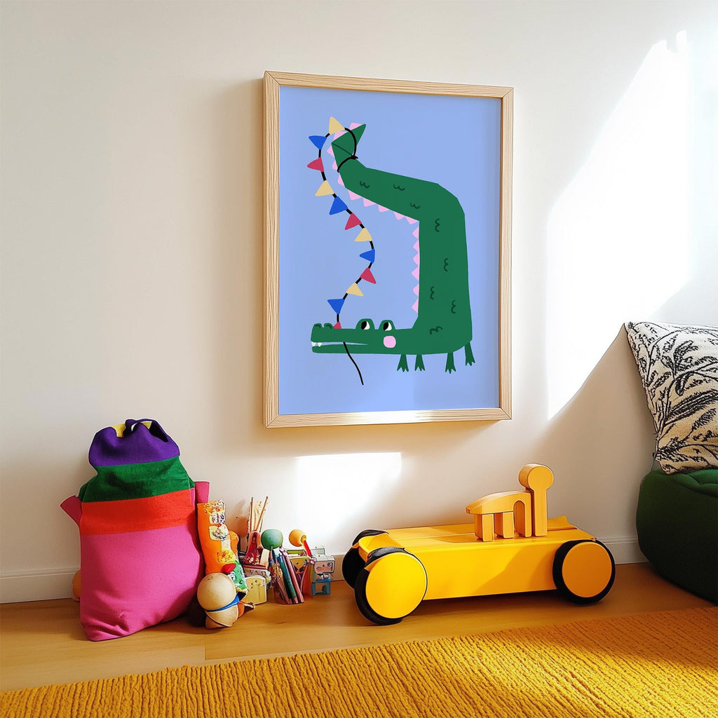 Party Crocodile Print