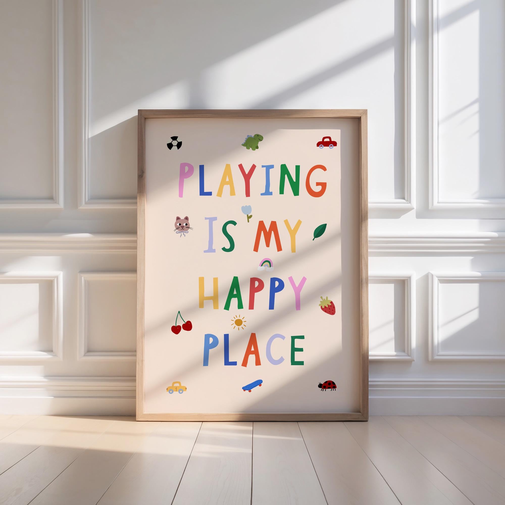 Playing Is My Happy Print