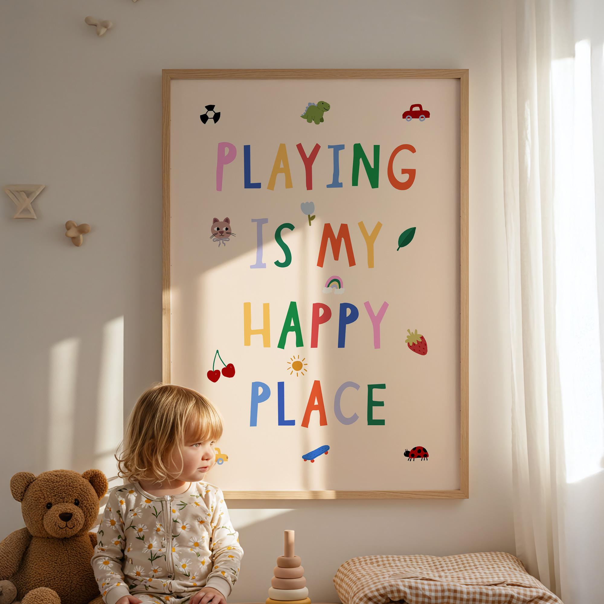 Playing Is My Happy Print