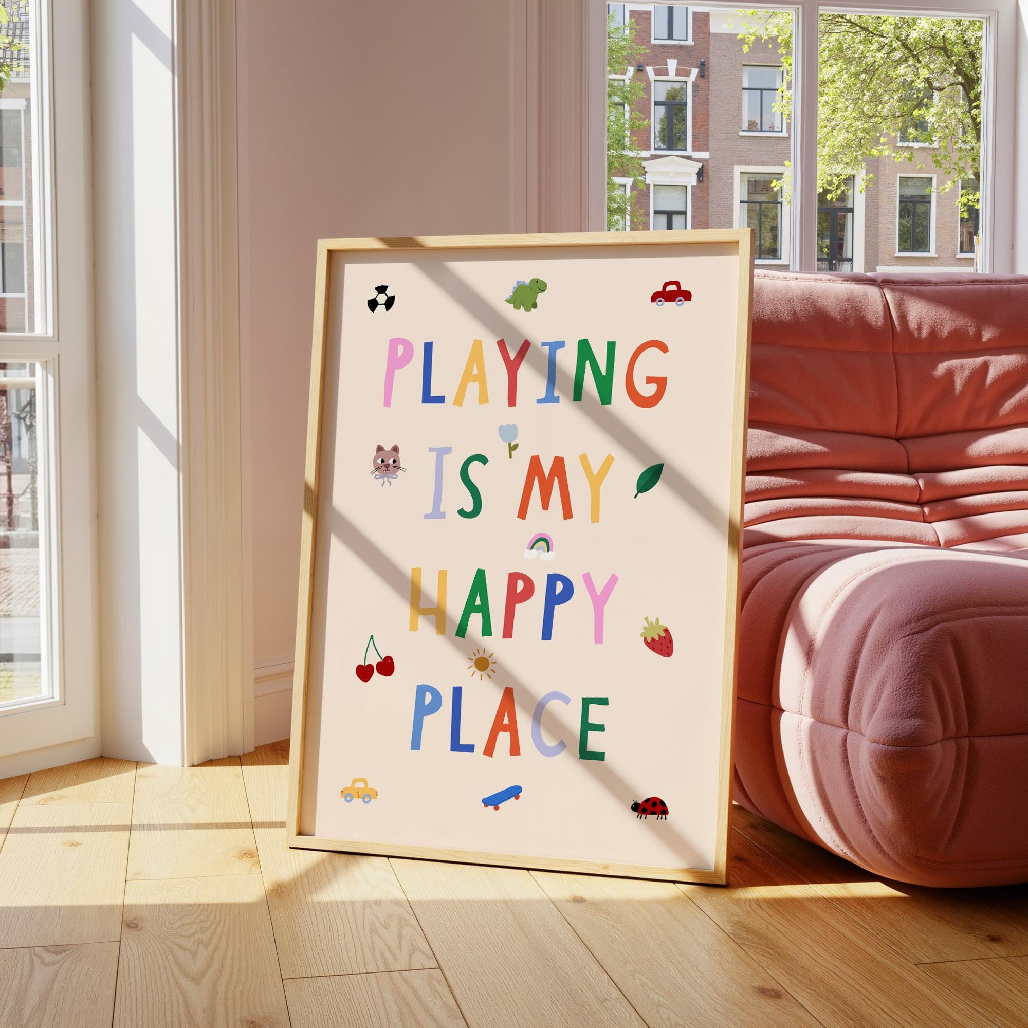 Playing Is My Happy Print