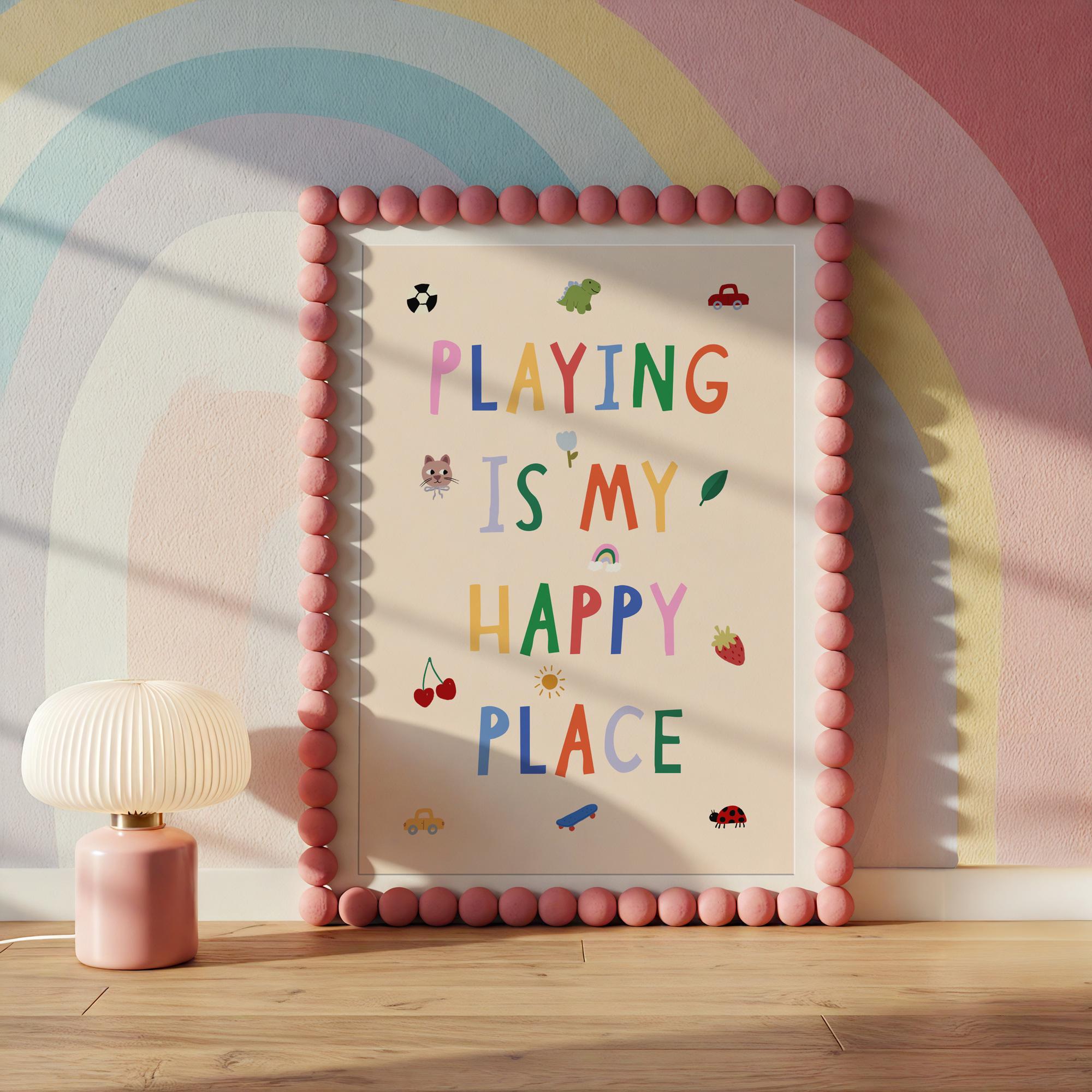 Playing Is My Happy Print