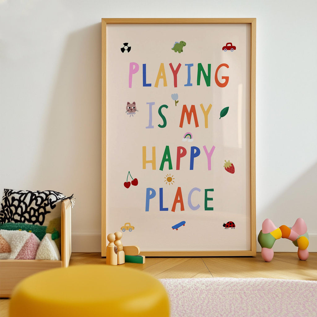 Playing Is My Happy Print