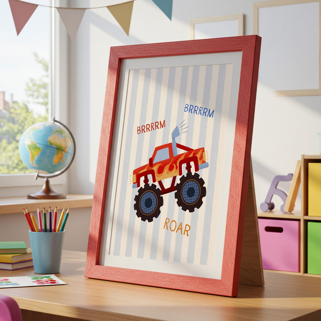 Monster Truck Kids Print