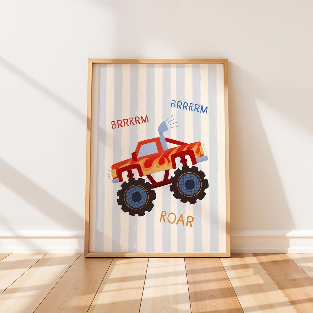 Monster Truck Kids Print