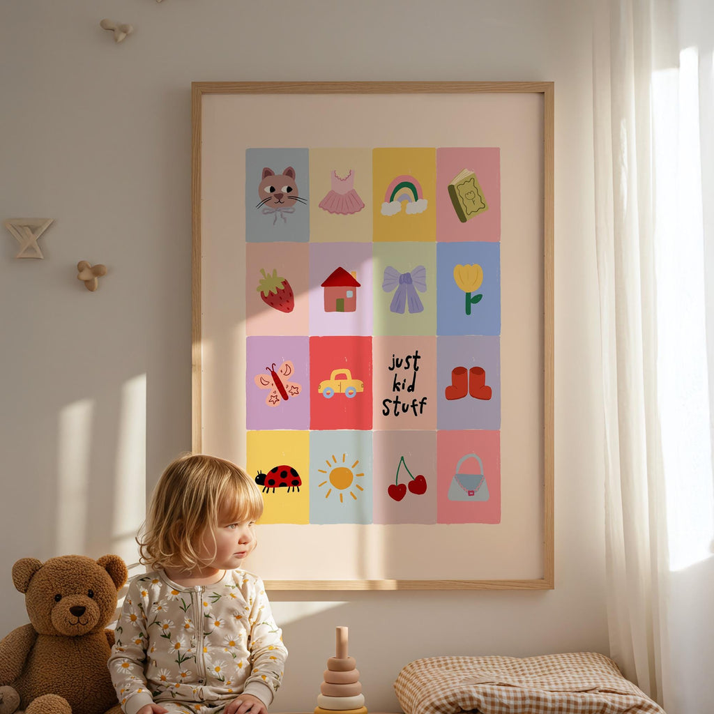 Just Kids Stuff Girl Print