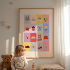 Just Kids Stuff Girl Print