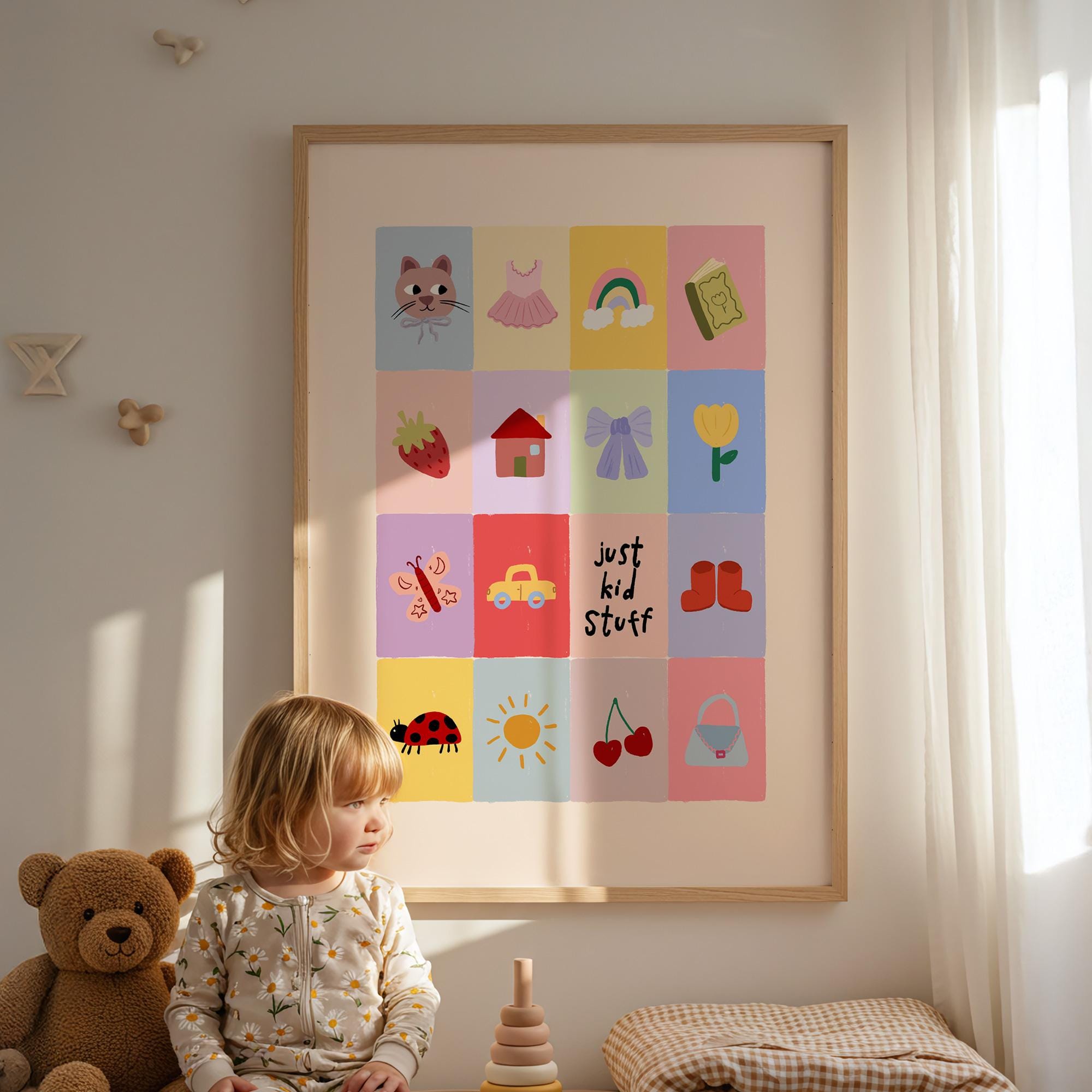 Just Kids Stuff Girl Print