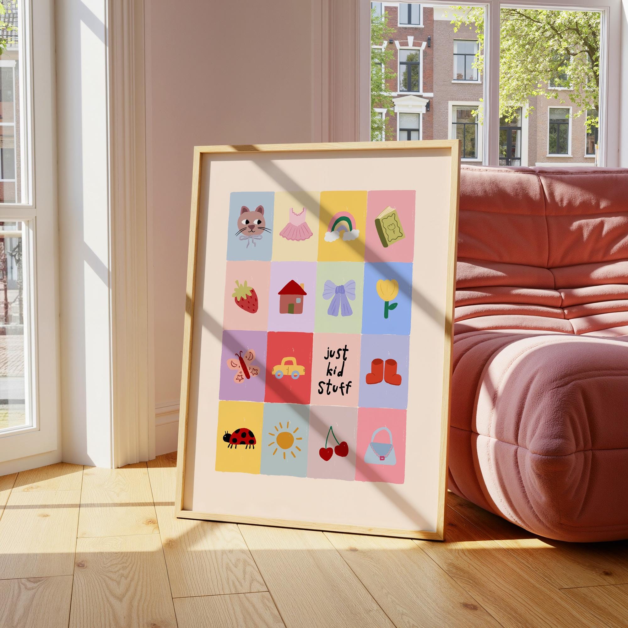 Just Kids Stuff Girl Print