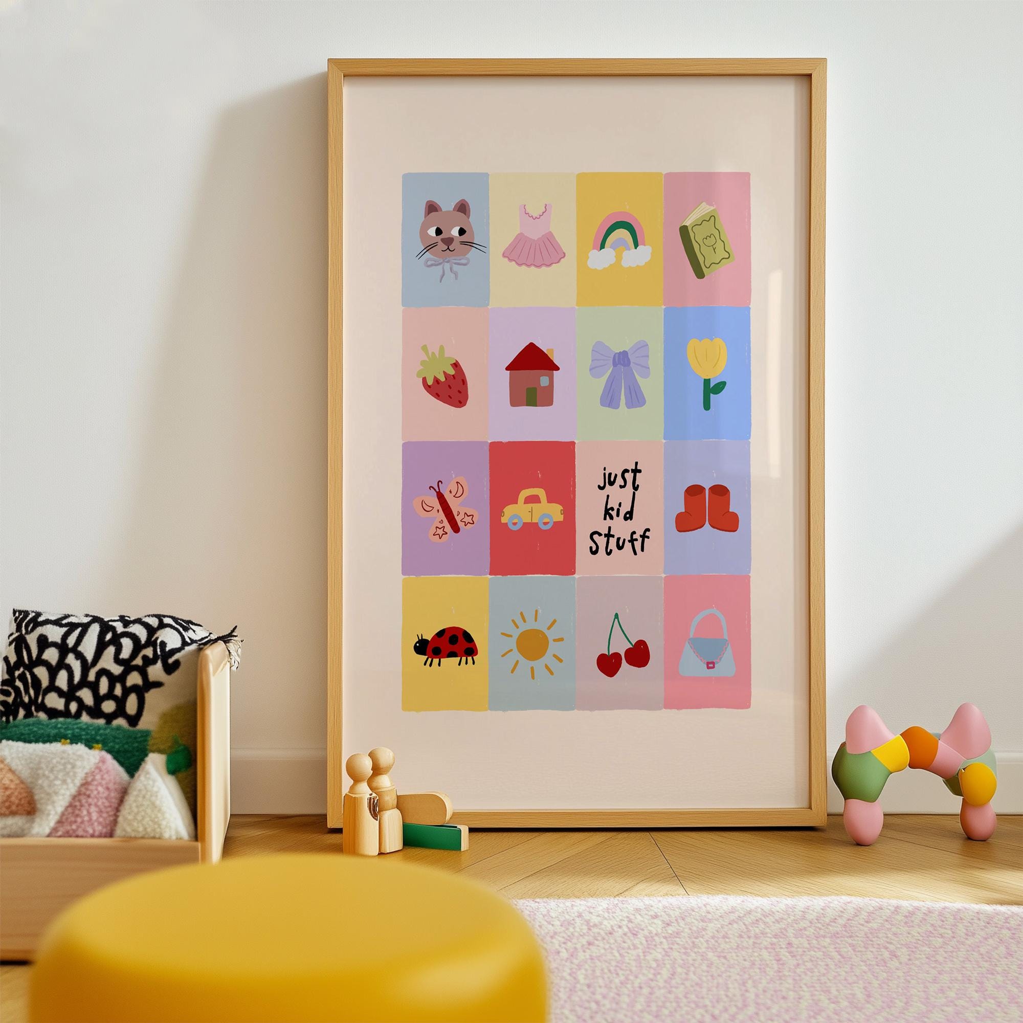 Just Kids Stuff Girl Print