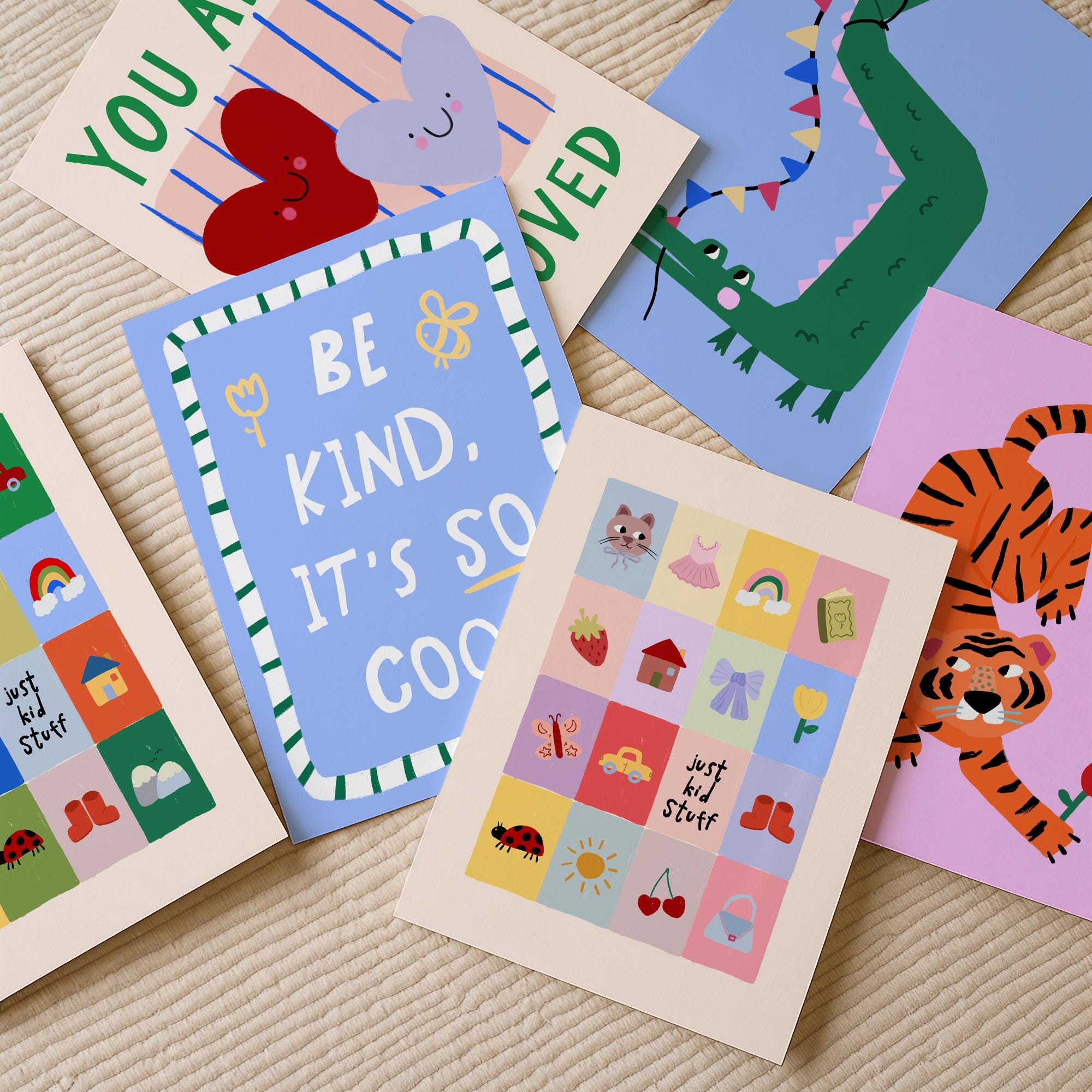 Just Kids Stuff Girl Print
