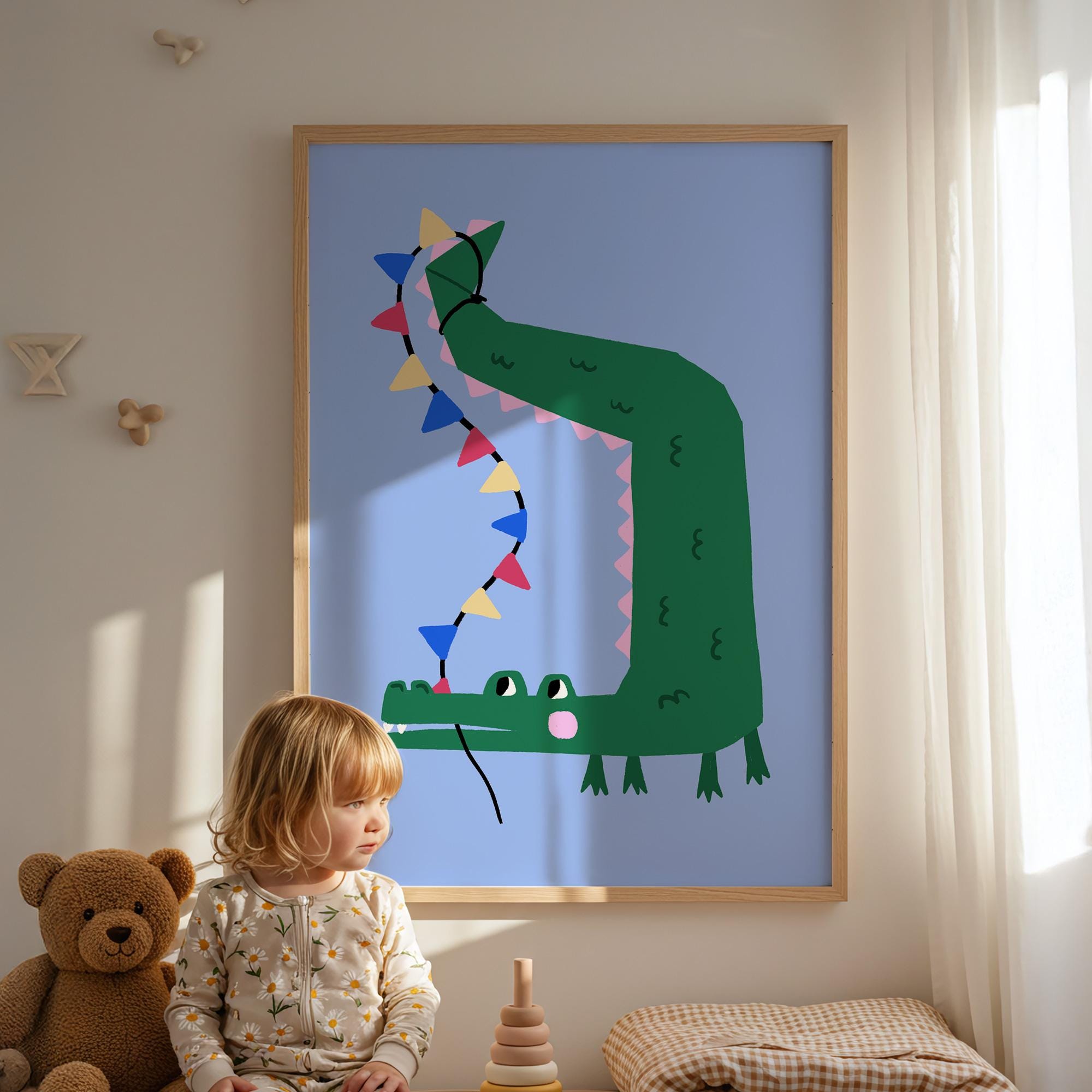 Party Crocodile Print
