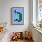 Party Crocodile Print